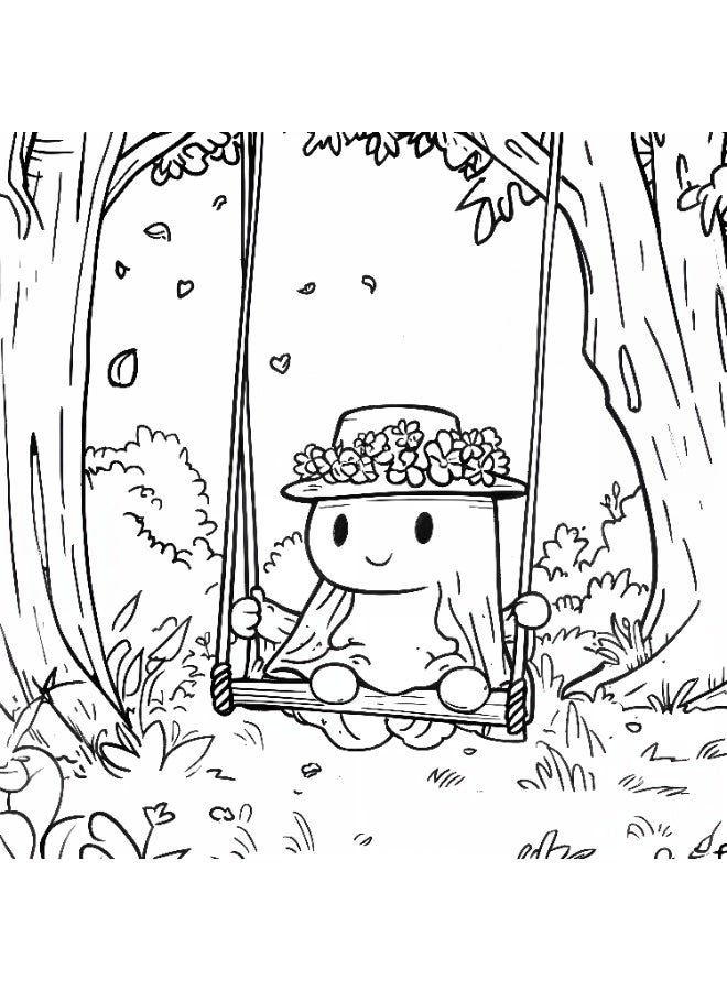 Capstro Bold & Easy Coloring Book for Kids – Cute, Simple Designs for Relaxing Creative Play | Large Illustration Art Book for Children – Cute Horror Theme - Image 4